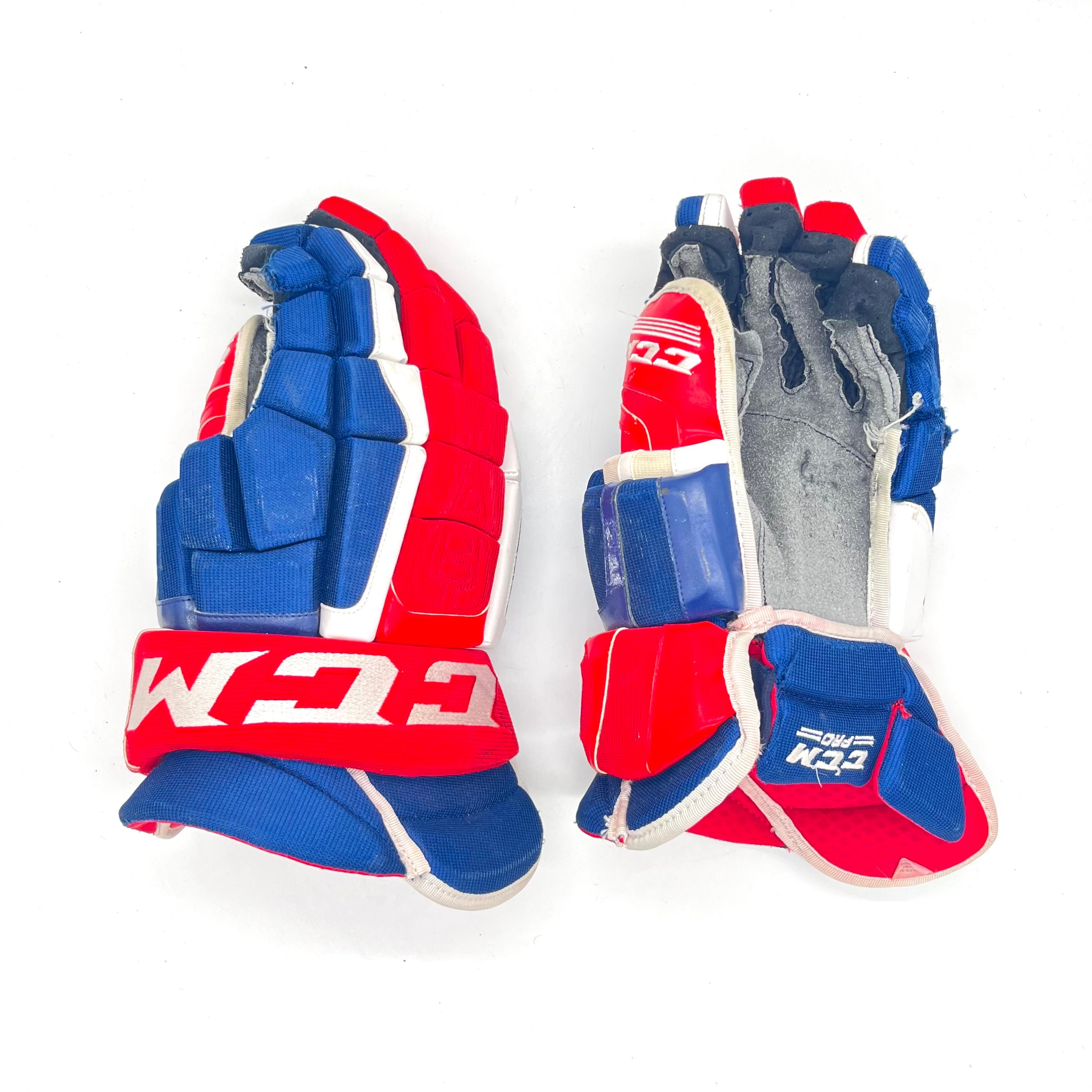 CCM HGCL - Gant d'occasion NHL Pro Stock - Canadiens de Montréal (Bleu/Rouge/Blanc)